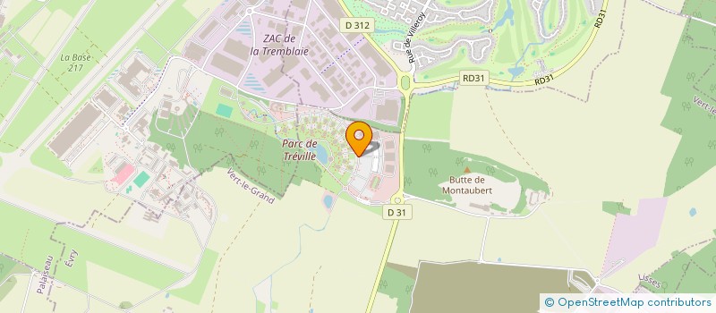 localisation de l'entreprise SERIVEL - SOCIETE ESSONNIENNE POUR LE RECYCLAGE, L'INCINERATION ET LA VALORISATION DES ENERGIES LOCALES  VERT-LE-GRAND