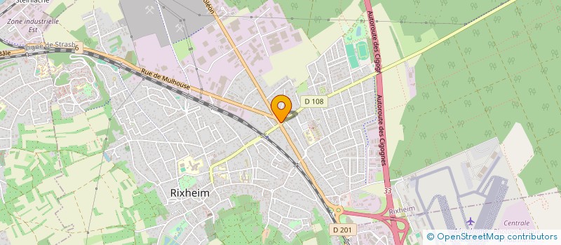localisation de l'entreprise SERIVER à RIXHEIM