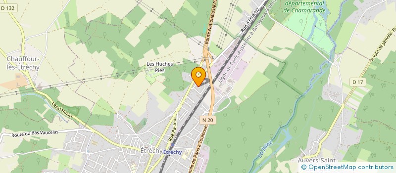 localisation de l'entreprise SERJ  ETRECHY