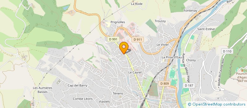 localisation de l'entreprise SERJIM à MILLAU
