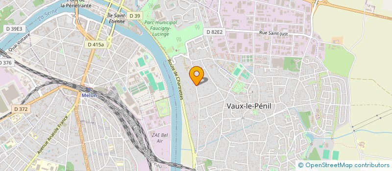 localisation de l'entreprise SERJU  VAUX-LE-PENIL
