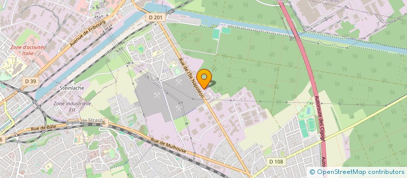 localisation de l'entreprise SERLIG  MULHOUSE