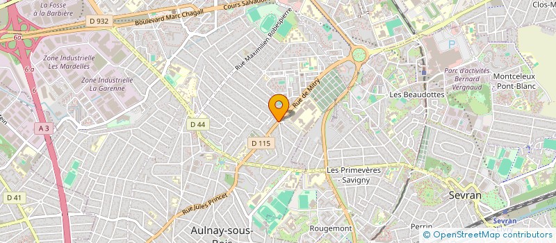 localisation de l'entreprise SERMAC à AULNAY SOUS BOIS