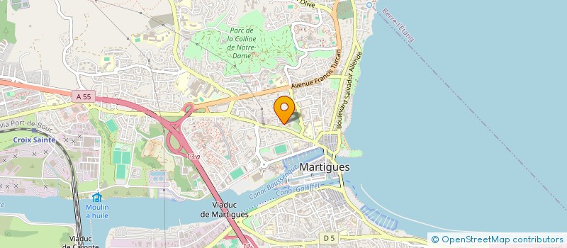 localisation de l'entreprise SERMAP SHIPPING à MARTIGUES