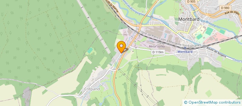localisation de l'entreprise SERMATEX à CREPAND