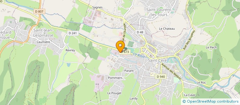 localisation de l'entreprise SERMATI à SAINT-CERE