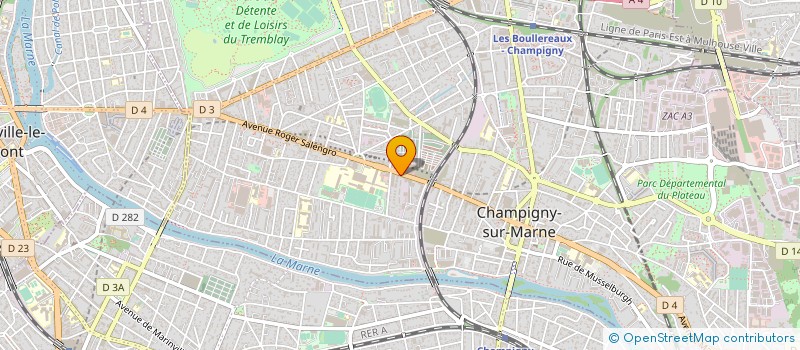 localisation de l'entreprise SERME SQUASH PROMOTION  CHAMPIGNY-SUR-MARNE