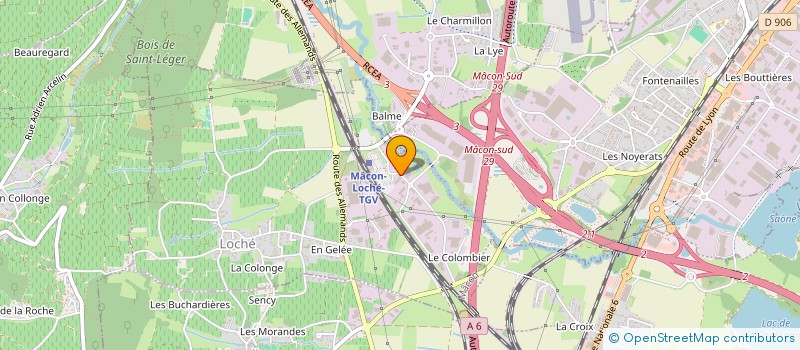 localisation de l'entreprise SERME TRANSPORT à MACON