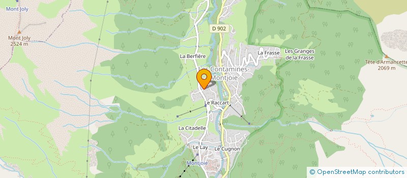 localisation de l'entreprise SERMET STEPHANIE & RICHARD PATRICE  LES CONTAMINES-MONTJOIE