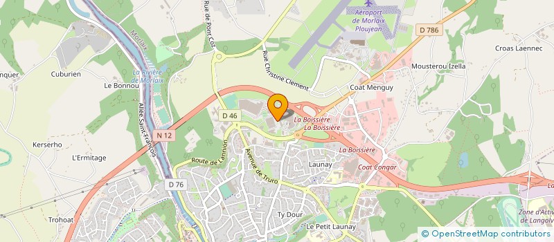 localisation de l'entreprise SERMETA à MORLAIX