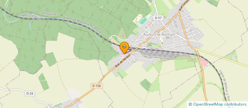 localisation de l'entreprise SERMETAL à DAMVILLERS