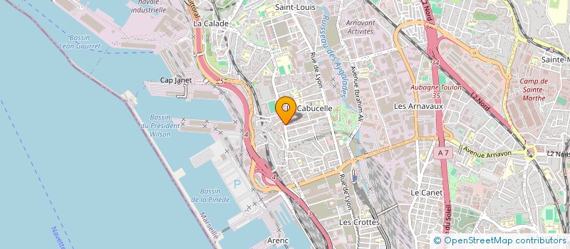 localisation de l'entreprise SERMETAL à MARSEILLE 15EME