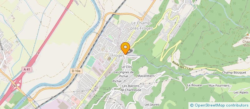 localisation de l'entreprise SERMETAU à DOMENE