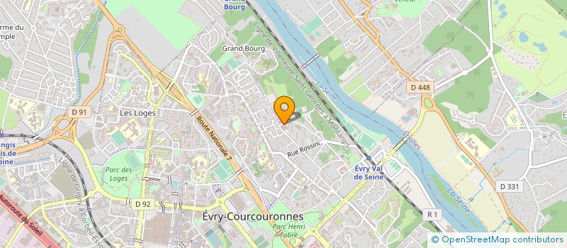 localisation de l'entreprise SERMI 2 à EVRY-COURCOURONNES