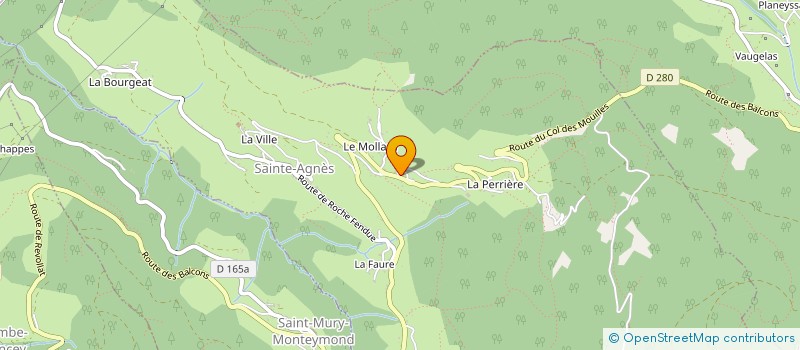 localisation de l'entreprise SERMIC à SAINTE-AGNES
