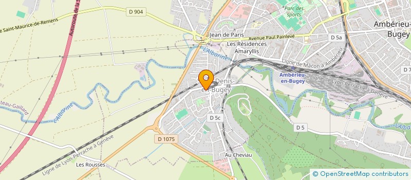 localisation de l'entreprise SERMIC  SAINT-DENIS-EN-BUGEY