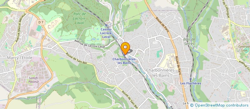 localisation de l'entreprise SERMORAM SARL à CHARBONNIERES-LES-BAINS
