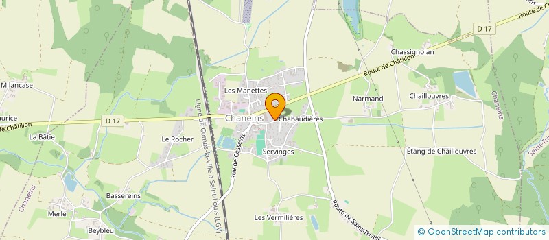 localisation de l'entreprise SERNA VINCENT à CHANEINS