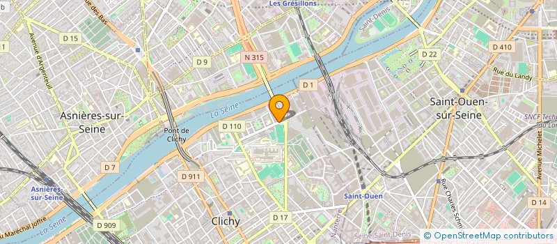 localisation de l'entreprise SERNAM SERVICES à CLICHY