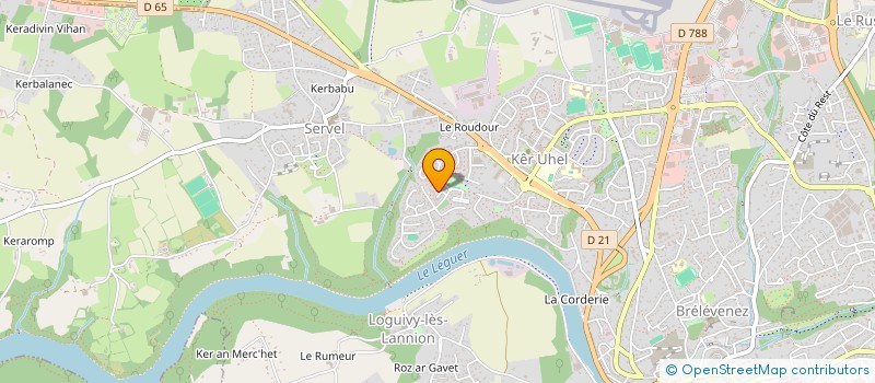 localisation de l'entreprise SERNION à LANNION
