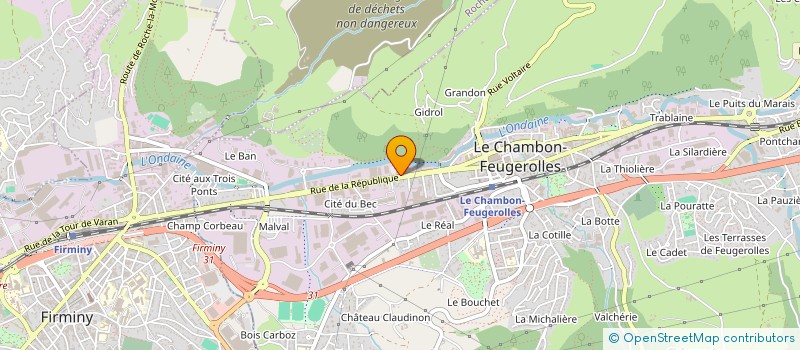 localisation de l'entreprise SEROD ANIMATION à LE CHAMBON-FEUGEROLLES
