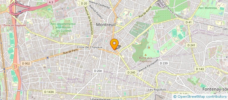 localisation de l'entreprise SEROFSER à MONTREUIL