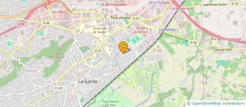 localisation de l'entreprise SEROLAC à LA GARDE