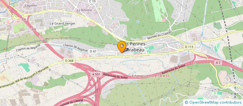 localisation de l'entreprise SEROMA à LES PENNES-MIRABEAU
