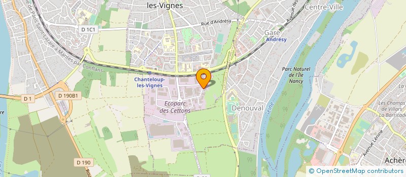 localisation de l'entreprise SEROP INDUSTRIE à CHANTELOUP-LES-VIGNES