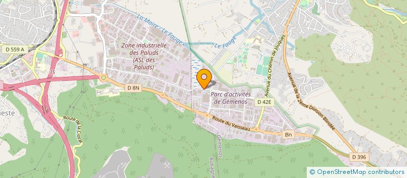 localisation de l'entreprise SEROPA INDUSTRIES à GEMENOS