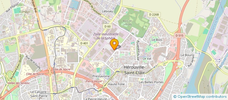 localisation de l'entreprise SEROPA TECHNOLOGY à HEROUVILLE-SAINT-CLAIR