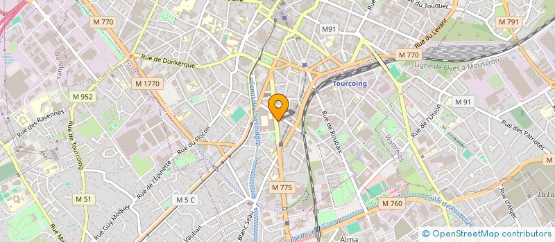 localisation de l'entreprise SEROS SA à TOURCOING