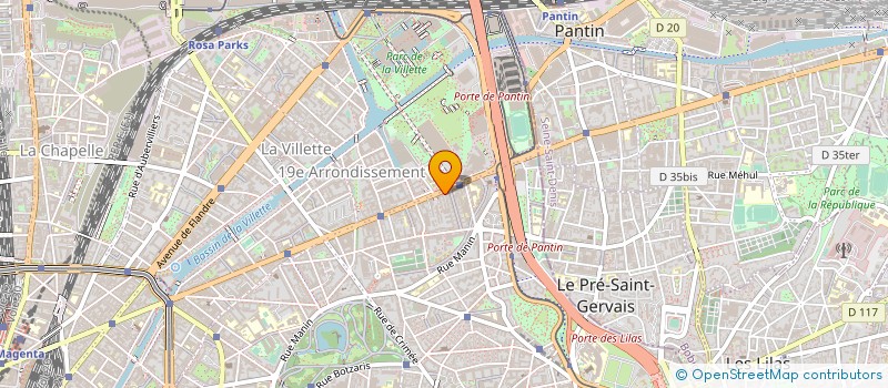 localisation de l'entreprise SERPENT 2003  PARIS