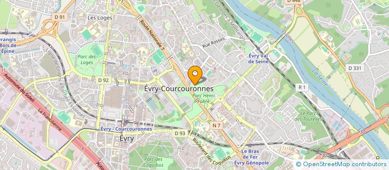 localisation de l'entreprise SERPHARMA  EVRY-COURCOURONNES