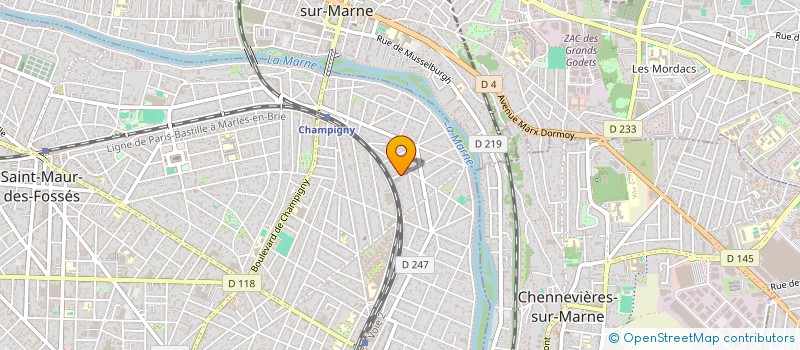 localisation de l'entreprise SERPHIMMO à SAINT-MAUR-DES-FOSSES