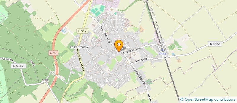 localisation de l'entreprise SERPI  VIMY