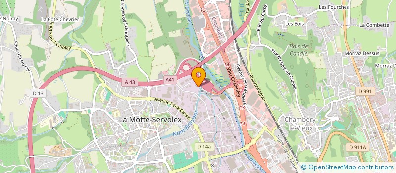 localisation de l'entreprise SERPOLLET DAUPHINE à LA MOTTE-SERVOLEX