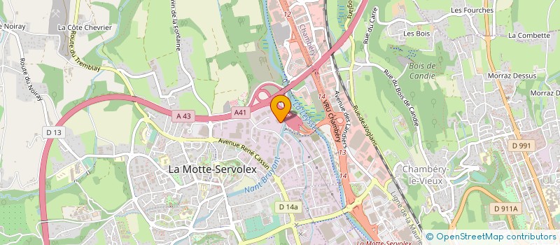localisation de l'entreprise SERPOLLET SAVOIE MONT-BLANC à LA MOTTE-SERVOLEX