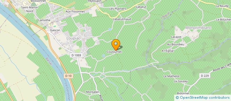 localisation de l'entreprise SERQUIE  LOUPIAC