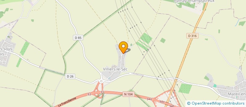 localisation de l'entreprise SERRA IMMOBILIER INDUSTRIE  VILLIERS-LE-SEC