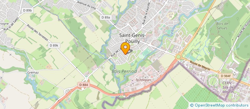 localisation de l'entreprise SERRADAI à SAINT-GENIS-POUILLY