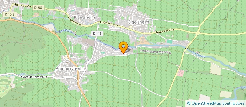 localisation de l'entreprise SERRAFAM  AMMERSCHWIHR