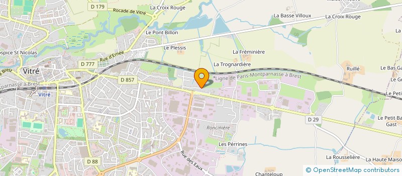 localisation de l'entreprise SERRAND à VITRE