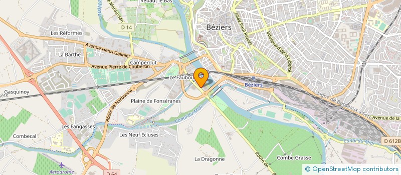 localisation de l'entreprise SERRANO à BEZIERS