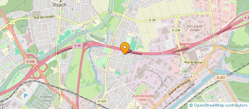 localisation de l'entreprise SERRANO  KINGERSHEIM