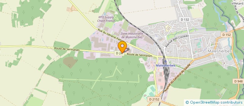localisation de l'entreprise SERRAO EURL à LE MALESHERBOIS