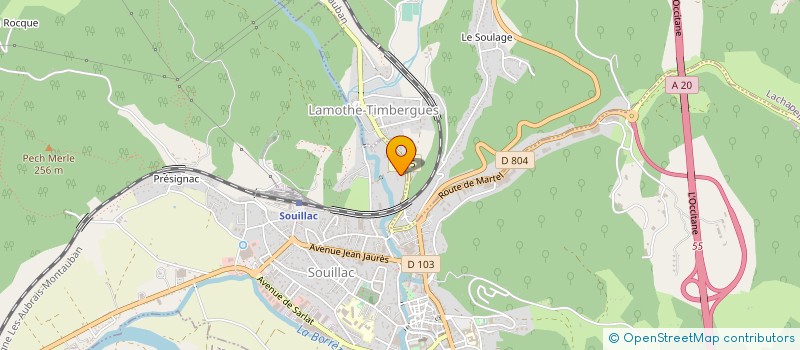 localisation de l'entreprise SERRASAM à LACAVE