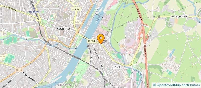 localisation de l'entreprise SERRATEX 42 à LE COTEAU