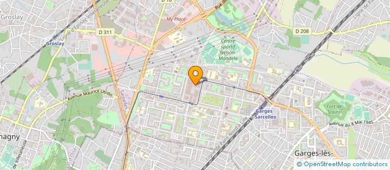 localisation de l'entreprise SERRATEX  SARCELLES