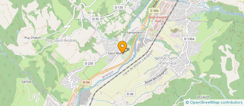 localisation de l'entreprise SERRE à BRIANCON